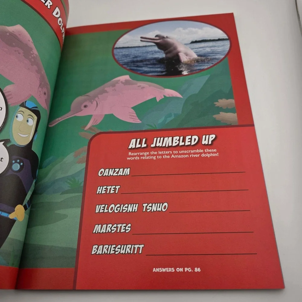 Wild Kratts Journey‎ to the Jungle Interactive Educational Activity Magazine